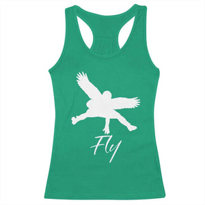 Philly Lover Racerback Tank Top Fly Birds Spirit Vintage Football Lovers TS10 Irish Green Print Your Wear