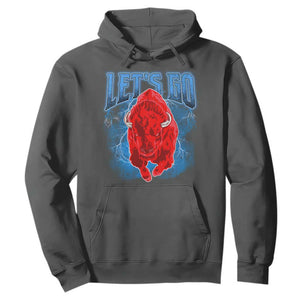 Let's Go Buffalo Hoodie Western New York WNY Pride Mafia Gift TS10 Dark Heather Print Your Wear