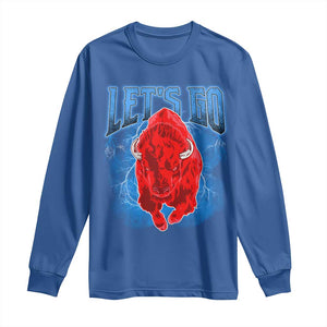 Let's Go BFB Long Sleeve Shirt Western New York WNY Pride Mafia Gift TS10 Royal Blue Print Your Wear