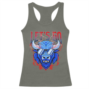 Let's Go BFB Racerback Tank Top Fan Apparel WNY Pride TS10 Military Green Print Your Wear