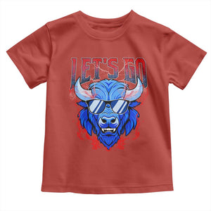 Let's Go BFB Toddler T Shirt Fan Apparel WNY Pride TS10 Red Print Your Wear