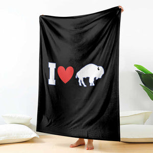 Vintage Buffalo Throw Blanket American I Love Bison TS10 Print Your Wear