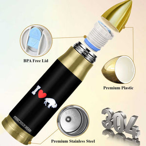 Vintage Buffalo Bullet Tumbler American I Love Bison TS10 Print Your Wear