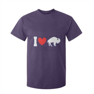 Vintage Buffalo T Shirt For Kid American I Love Bison TS10 Purple Print Your Wear