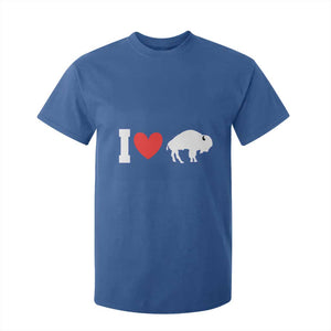 Vintage BF T Shirt For Kid American I Love Bison TS10 Royal Blue Print Your Wear