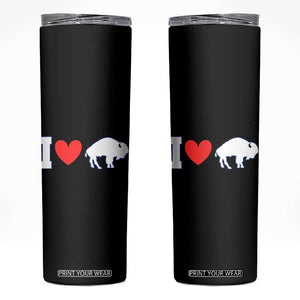 Vintage BF Skinny Tumbler American I Love Bison TS10 Black Print Your Wear