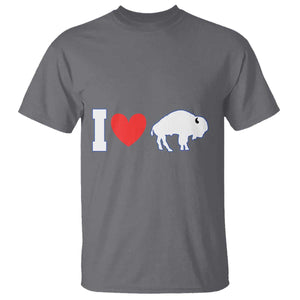Vintage Buffalo T Shirt American I Love Bison TS10 Charcoal Print Your Wear