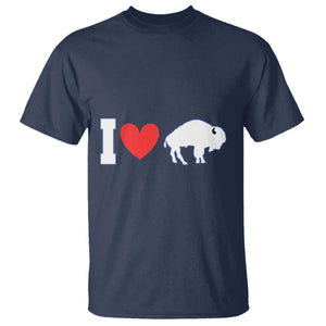 Vintage Buffalo T Shirt American I Love Bison TS10 Navy Print Your Wear