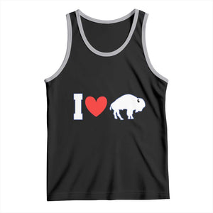 Vintage Buffalo Tank Top American I Love Bison TS10 Black Athletic Heather Print Your Wear