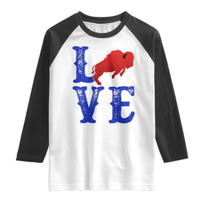 Let's Go BFB Raglan Shirt WNY Pride Mafia Gift Wild American Bison Lovers TS10 White Black Print Your Wear