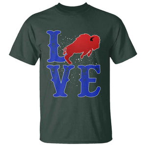 Let's Go Buffalo T Shirt WNY Pride Mafia Gift Wild American Bison Lovers TS10 Dark Forest Green Print Your Wear