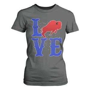 Let's Go Buffalo T Shirt For Women WNY Pride Mafia Gift Wild American Bison Lovers TS10 Dark Heather Print Your Wear