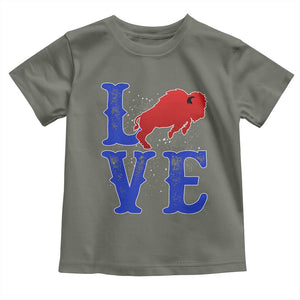 Let's Go BFB Toddler T Shirt WNY Pride Mafia Gift Wild American Bison Lovers TS10 Military Green Print Your Wear