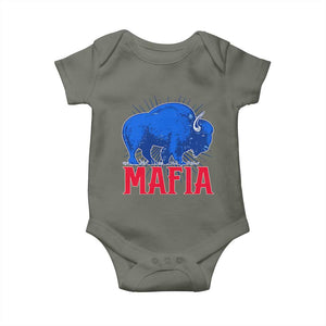 Let's Go Buffalo Baby Onesie Funny Mafia Gift WNY Pride TS10 Military Green Print Your Wear