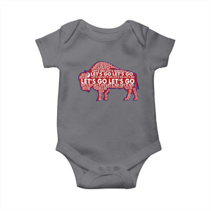 Let's Go Buffalo Baby Onesie WNY Pride Fan Apparel TS10 Charcoal Print Your Wear