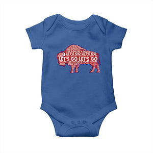Let's Go Buffalo Baby Onesie WNY Pride Fan Apparel TS10 Royal Blue Print Your Wear