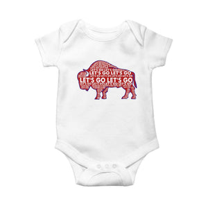 Let's Go BFB Baby Onesie WNY Pride Fan Apparel TS10 White Print Your Wear