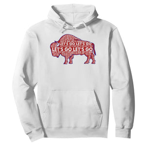 Let's Go Buffalo Hoodie WNY Pride Fan Apparel TS10 White Print Your Wear