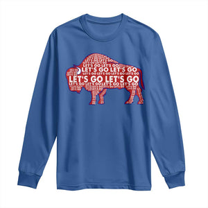 Let's Go BFB Long Sleeve Shirt WNY Pride Fan Apparel TS10 Royal Blue Print Your Wear
