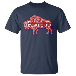 Let's Go Buffalo T Shirt WNY Pride Fan Apparel TS10 Navy Print Your Wear