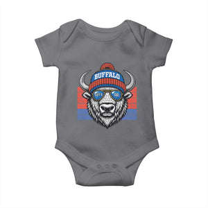 Buffalo Football Baby Onesie Vintage 90s Bill Fan Game Day TS10 Charcoal Print Your Wear