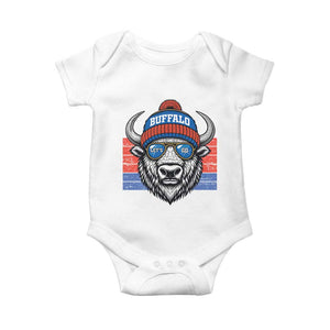 Buffalo Football Baby Onesie Vintage 90s Bill Fan Game Day TS10 White Print Your Wear