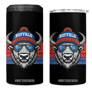 BFB Football 4 in 1 Can Cooler Tumbler Vintage 90s Sports Fan Game Day TS10 One Size: 16 oz Black Print Your Wear