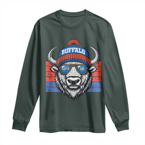 BFB Football Long Sleeve Shirt Vintage 90s Sports Fan Game Day TS10 Dark Forest Green Print Your Wear