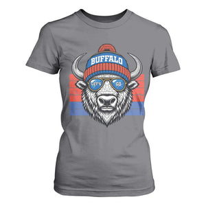 Buffalo Football T Shirt For Women Vintage 90s Bill Fan Game Day TS10 Charcoal Print Your Wear
