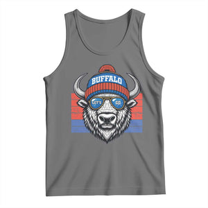 Buffalo Football Tank Top Vintage 90s Bill Fan Game Day TS10 Black Heather Print Your Wear