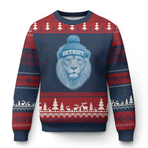 LF Football Ugly Christmas Sweater Retro Sport Fan TS10 Navy Red Print Your Wear