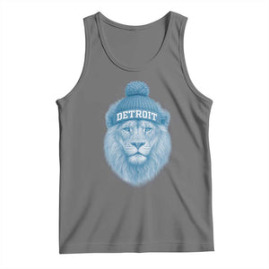 Detroit Football Tank Top Retro Lions Mascot Sport Fan TS10 Black Heather Print Your Wear