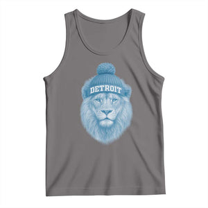 Detroit Football Tank Top Retro Lions Mascot Sport Fan TS10 Deep Heather Print Your Wear
