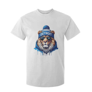 Lion Lovers T Shirt For Kid Wearing Glasses Sunday Detroit Fan Apparel TS10 White Print Your Wear