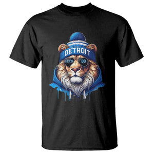 Lion Lovers T Shirt Wearing Glasses Sunday Detroit Fan Apparel TS10 Black Print Your Wear