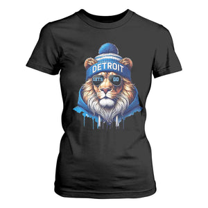 Lion Lovers T Shirt For Women Wearing Glasses Sunday Detroit Fan Apparel TS10 Black Print Your Wear
