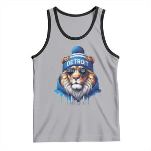 LF Game Day Tank Top Wearing Glasses Sunday Football Fan Apparel TS10 Athletic Heather Black Print Your Wear