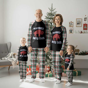 Married Into This Buffalo Plaid Pajama Set Vintage Sport Mafia Wife Wedding Gifts TS10 Christmas Plaid Print Your Wear