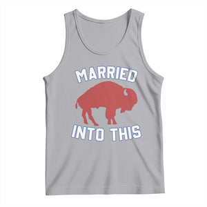 Married Into This BFB Tank Top Vintage Sport Mafia Wife Wedding Gifts TS10 Athletic Heather Print Your Wear