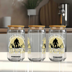Funny Bigfoot Glass Can Sasquatch Big Foot Eat My Ass Vintage Cryptid Meme TS10 Print Your Wear