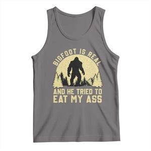 Funny Bigfoot Tank Top Sasquatch Big Foot Eat My Ass Vintage Cryptid Meme TS10 Deep Heather Print Your Wear