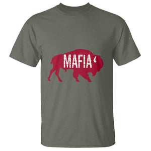 Let's Go Buffalo T Shirt Funny Mafia WNY Pride Red Buffalo TS10 Military Green Print Your Wear