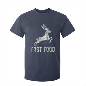 Deer Hunting Season T Shirt For Kid Funny Fast Food TS10 Navy Print Your Wear