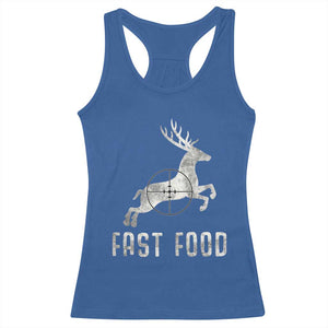 Deer Hunting Season Racerback Tank Top Funny Fast Food TS10 Royal Blue Print Your Wear