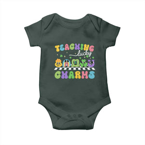 St Patricks Day Lucky Teacher Baby Onesie Teaching Lucky Charm Teachers TS10 Print Your Wear