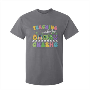 St Patricks Day Lucky Teacher T Shirt For Kid Teaching Lucky Charm Teachers TS10 Charcoal Print Your Wear