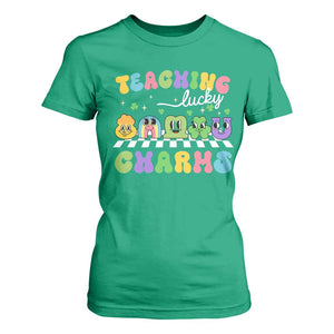 St Patricks Day Lucky Teacher T Shirt For Women Teaching Lucky Charm Teachers TS10 Irish Green Print Your Wear