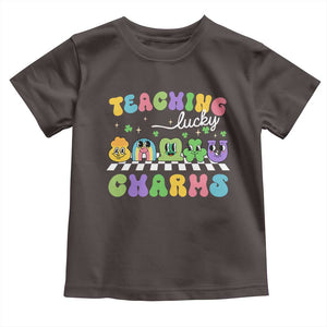 St Patricks Day Lucky Teacher Toddler T Shirt Teaching Lucky Charm Teachers TS10 Dark Chocolate Print Your Wear