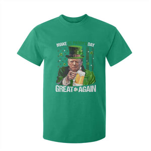 Funny Trump Make St. Paddy's Day Great Again T Shirt For Kid Lucky Shamrock American Flag TS10 Irish Green Print Your Wear