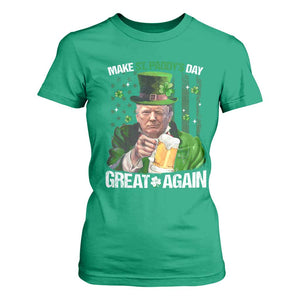 Funny Trump Make St. Paddy's Day Great Again T Shirt For Women Lucky Shamrock American Flag TS10 Irish Green Print Your Wear